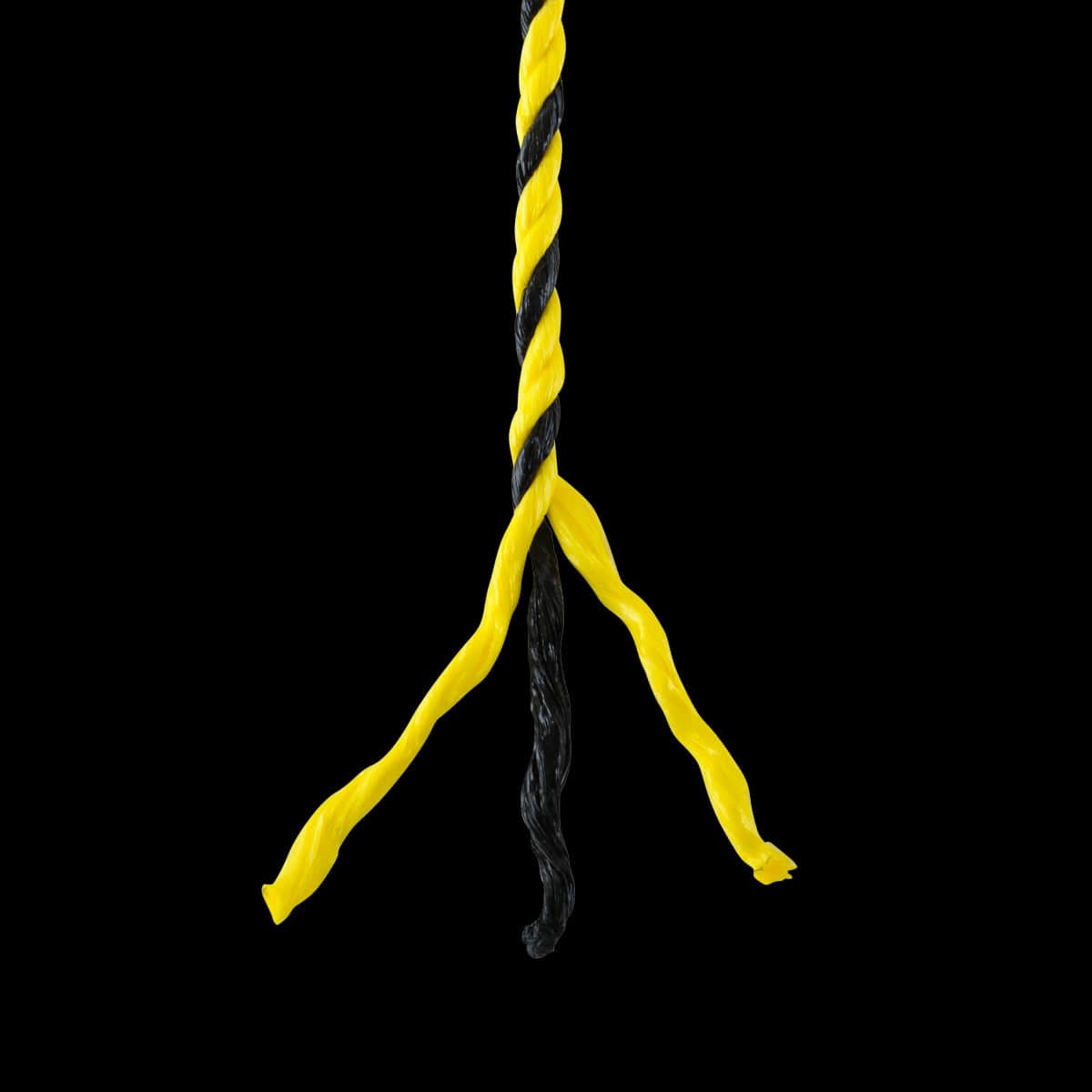 Bricocenter PP ROPE YELLOW/BLACK BRAID D6MM 25M