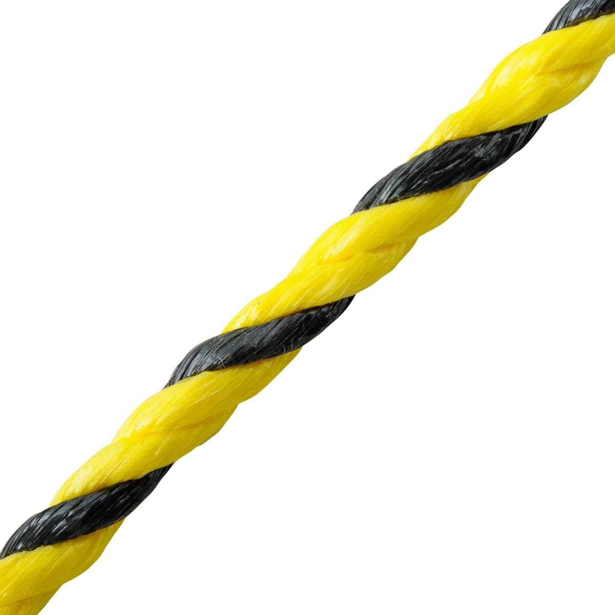 Bricocenter PP ROPE YELLOW/BLACK BRAID D6MM 25M