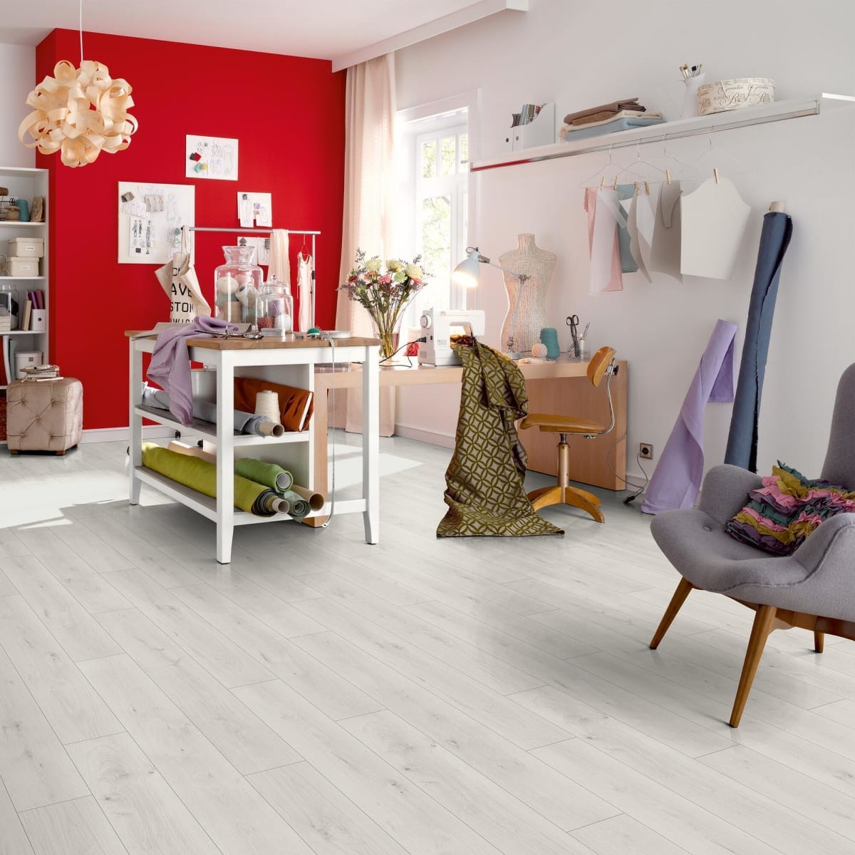 Bricocenter LAMINATE NISBET 8/32 1.99SQM STRONG WHITE