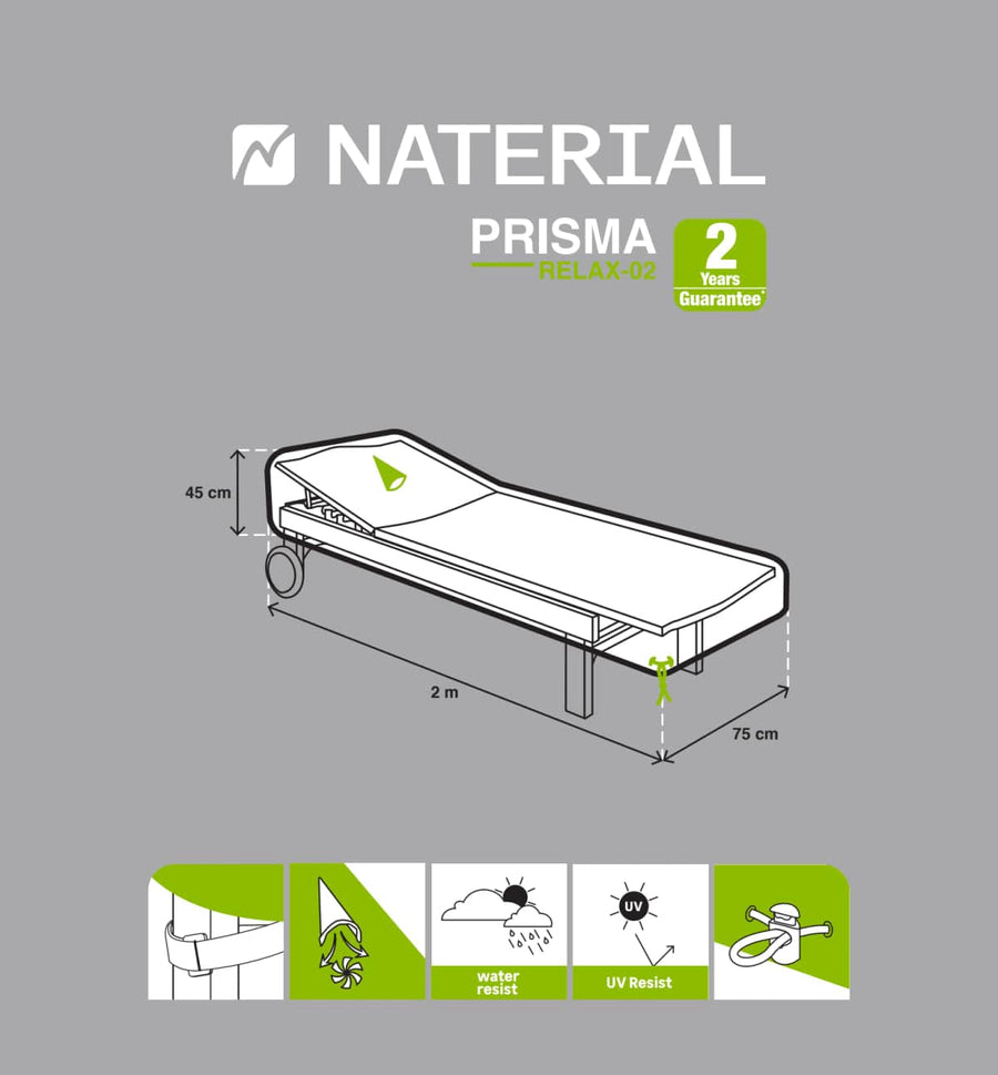 Bricocenter COT COVER NATERIAL 200X75X45 LIGHT GREY