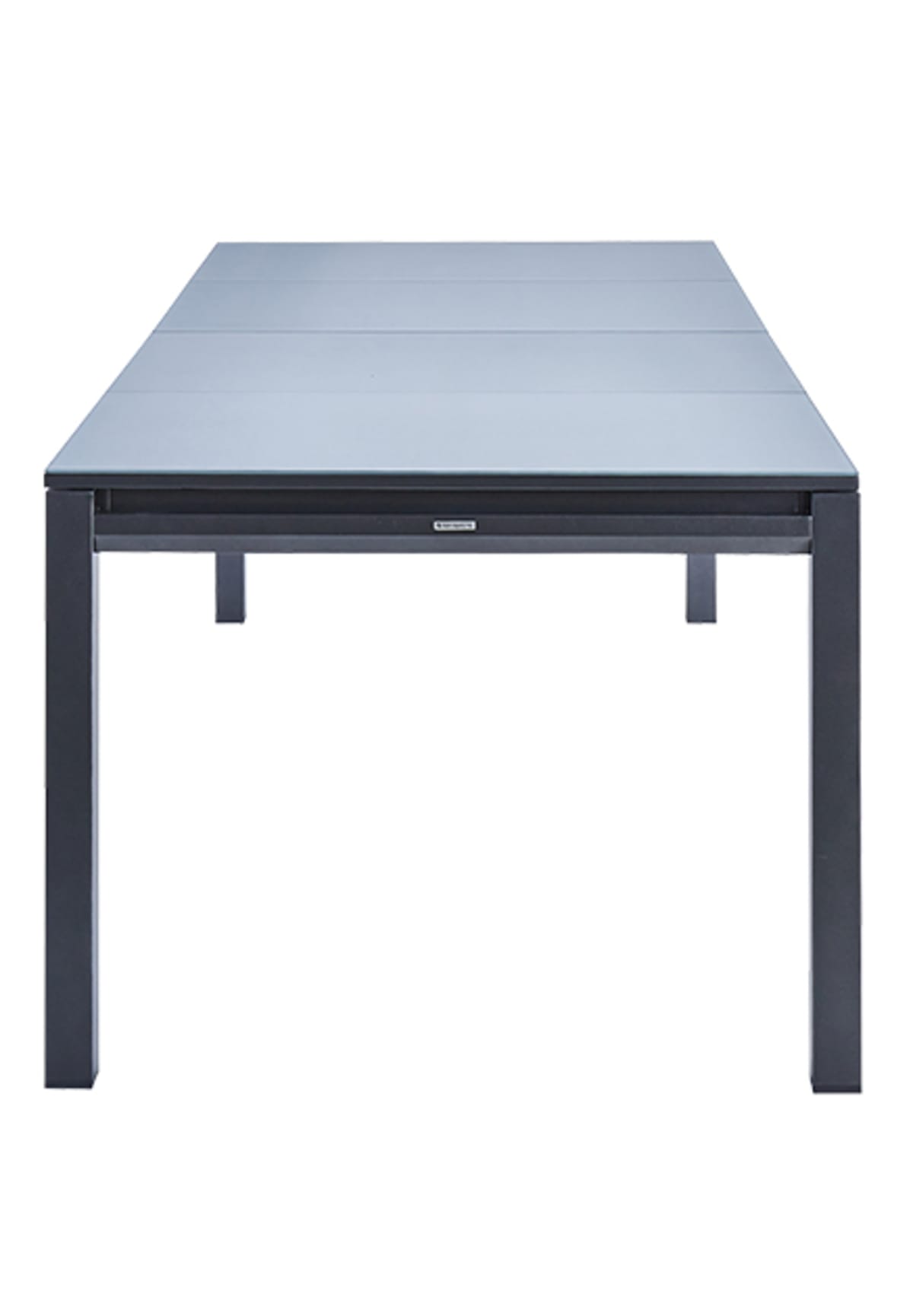 Bricocenter TABLE ODYSSEA II EASY NATERIAL 256/320X100 ANTHRACITE ALUMINIUM GLASS