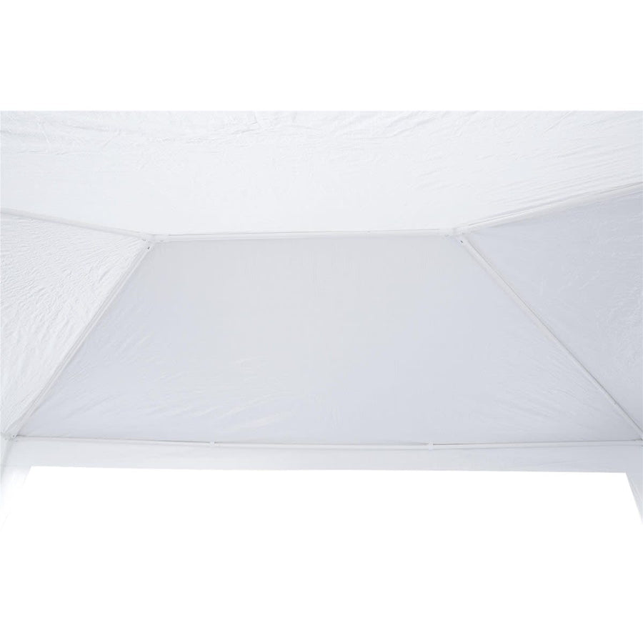 Bricocenter BASIC NATERIAL STEEL GAZEBO AND WHITE POLYETHYLENE CANVAS 1.9X2.9 M