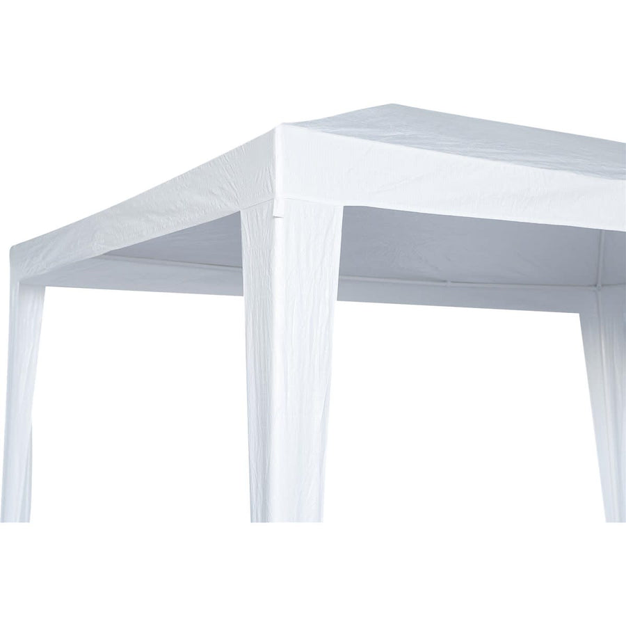 Bricocenter BASIC NATERIAL STEEL GAZEBO AND WHITE POLYETHYLENE CANVAS 1.9X2.9 M