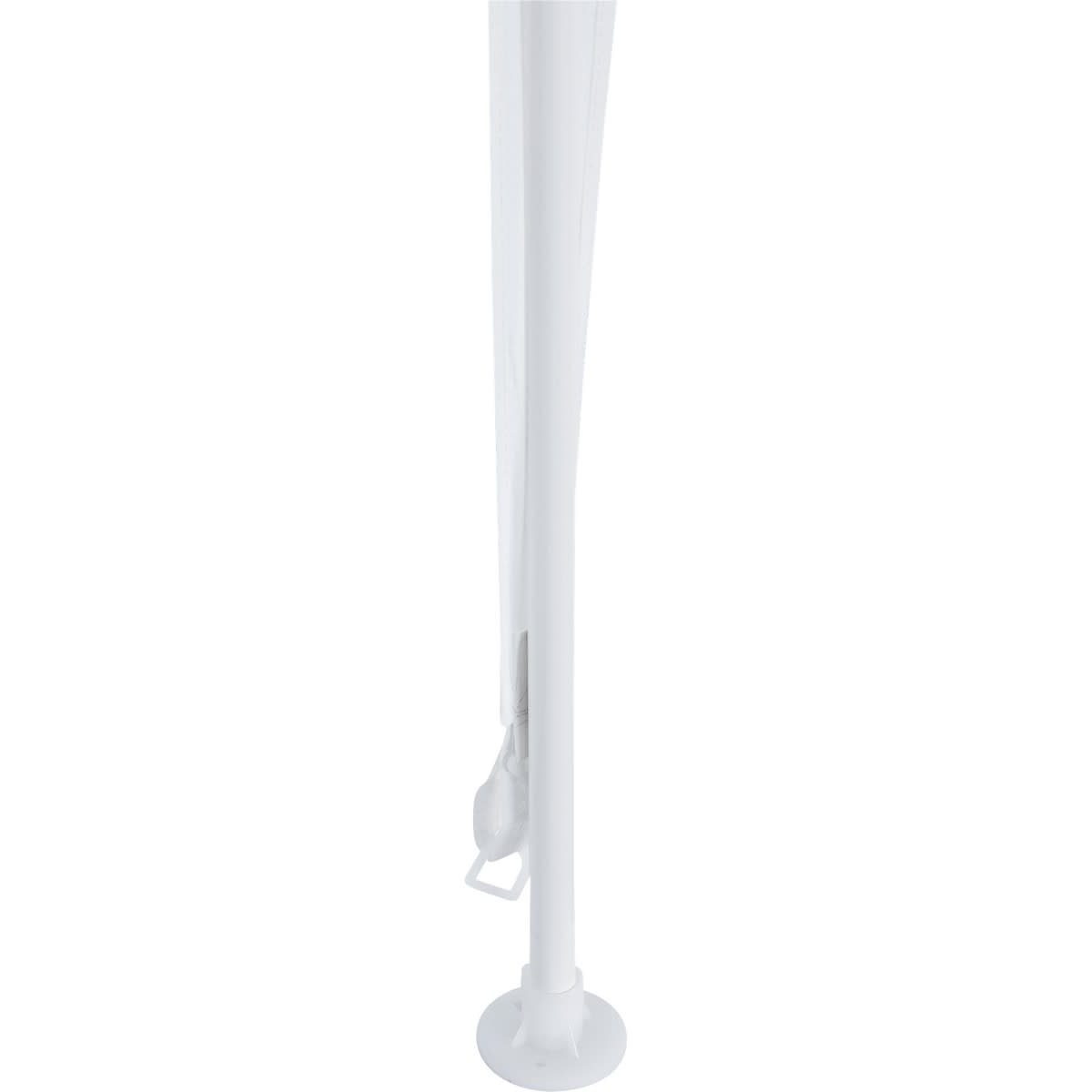 Bricocenter BASIC NATERIAL STEEL GAZEBO AND WHITE POLYETHYLENE CANVAS 1.9X2.9 M