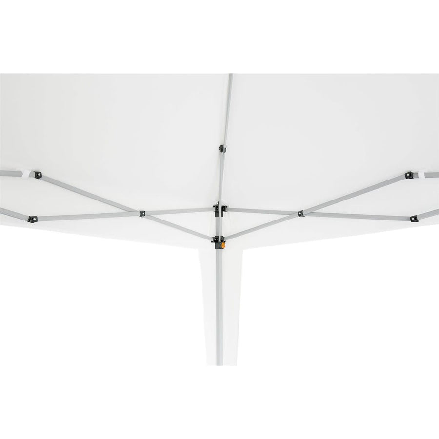 Bricocenter EORI ORIGAMI NATERIAL - Gazebo - Steel and White Polyester Tarp - 2.95x2.95 m