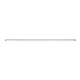 SHOWER CURTAIN ROD EXTENDABLE 1-SIDED L 120-220 CM WHITE