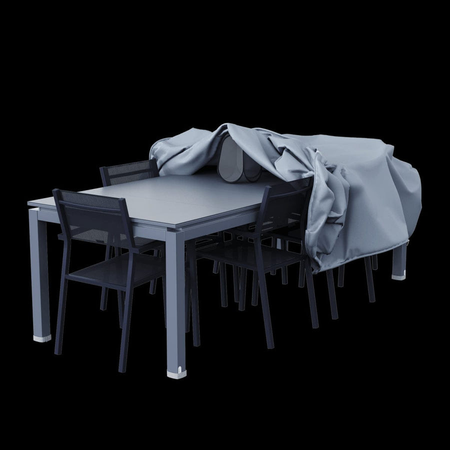 Bricocenter COVER FOR RECTANGULAR TABLE 250X130X60 LIGHT GREY