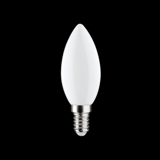 LED bulb e14=60w candle frosted natural light