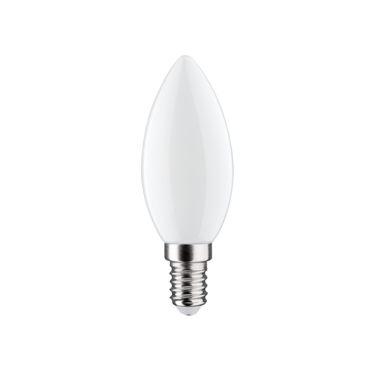 E14 LED bulb = 40W, frosted candle, warm light