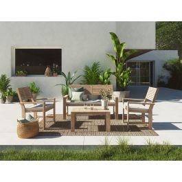 SOLIS NAZERAL - Coffee Set - seats 4 - Wood Acacia with cushions