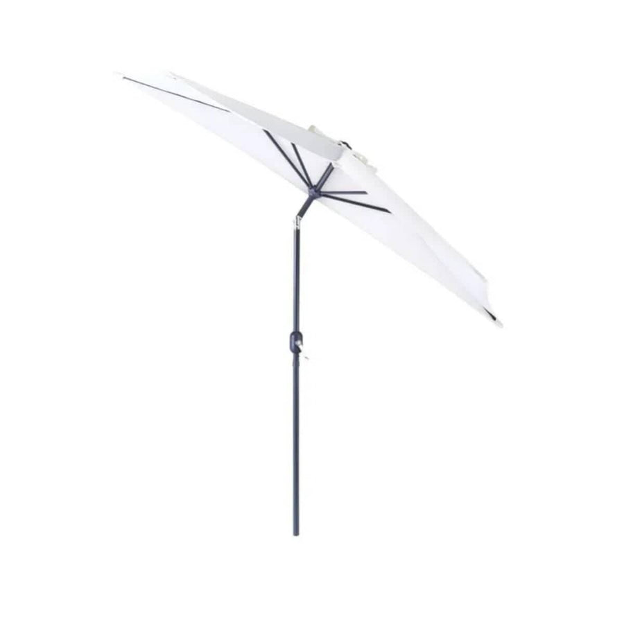 Bricocenter Half round balcony umbrella arkea Naterial in aluminum 270X135 white