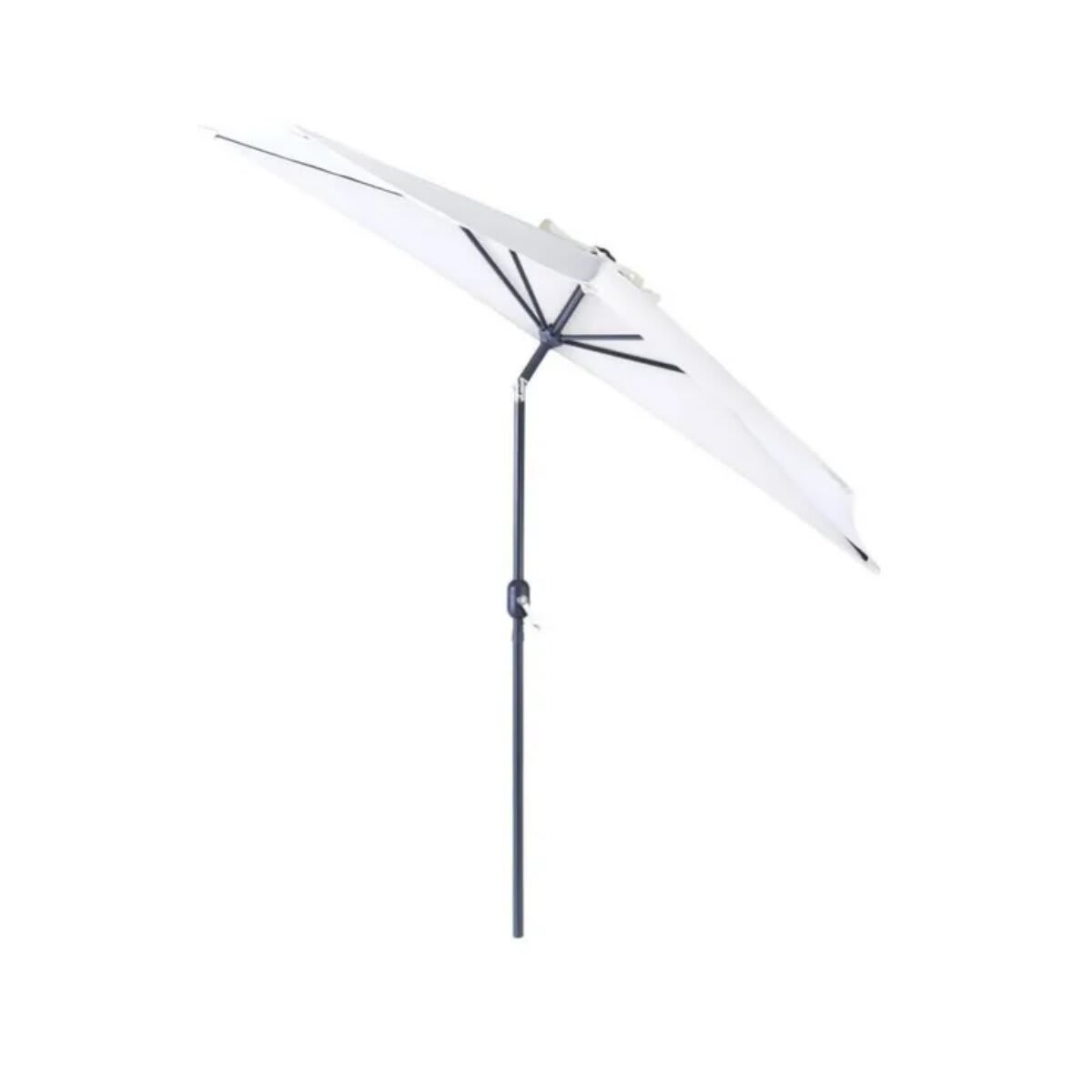 Half round balcony umbrella arkea Naterial in aluminum 270X135 white