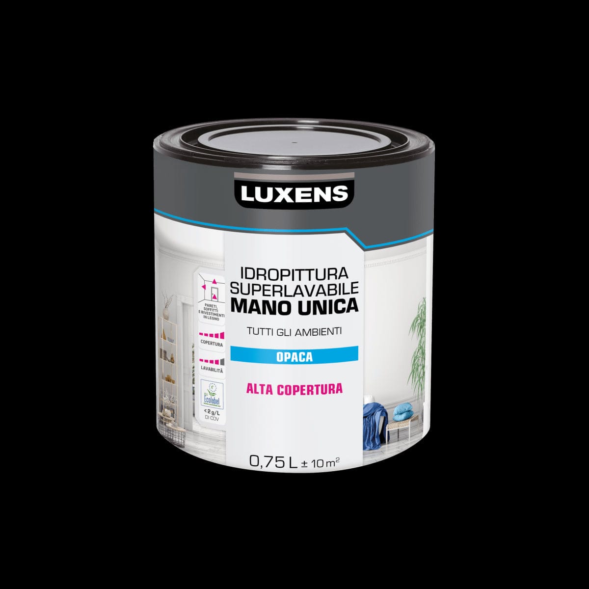 Bricocenter LUXENS MANOUNICA SUPERWASHABLE WHITE PAINT 750ML