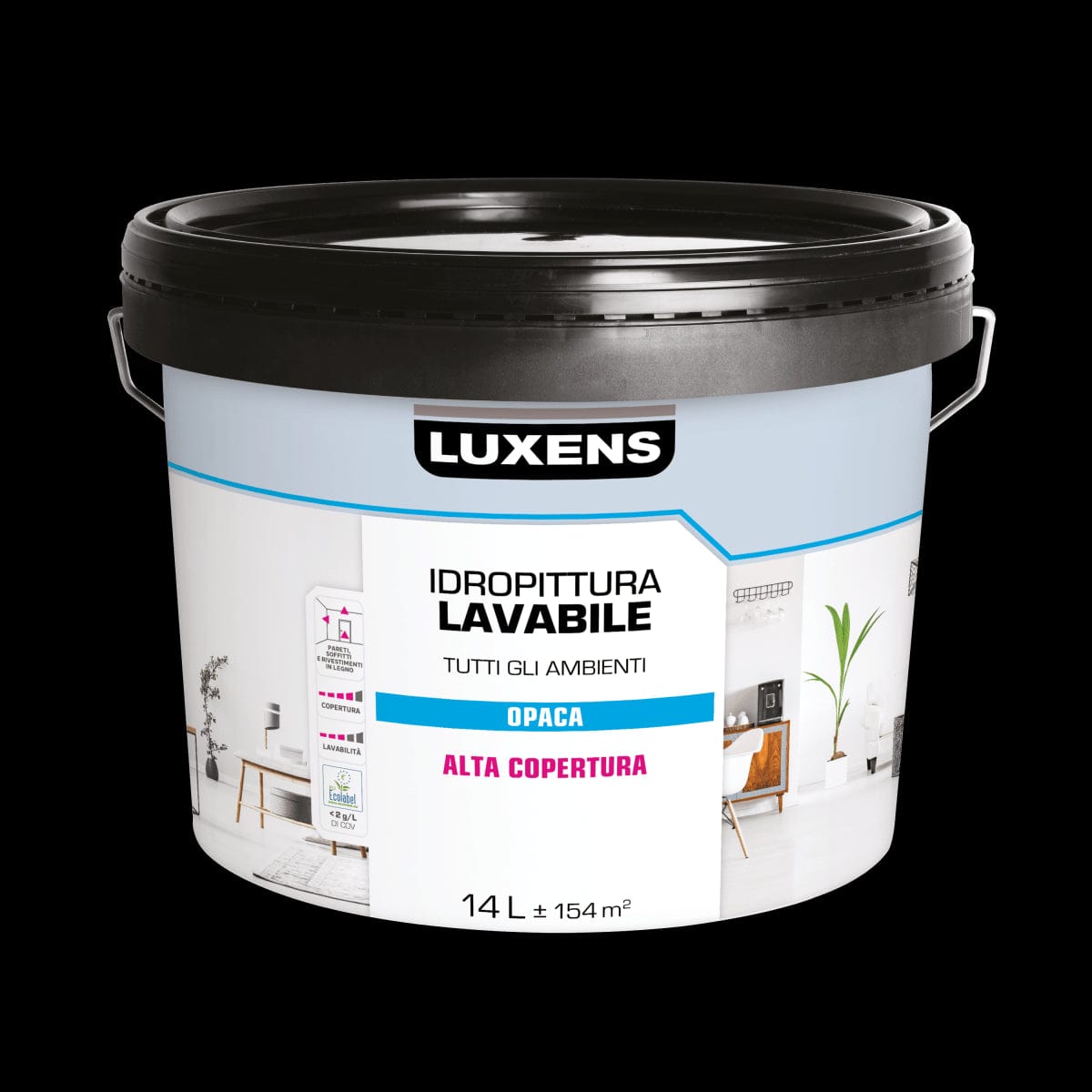 Bricocenter LUXENS WHITE WASHABLE PAINT 14LT