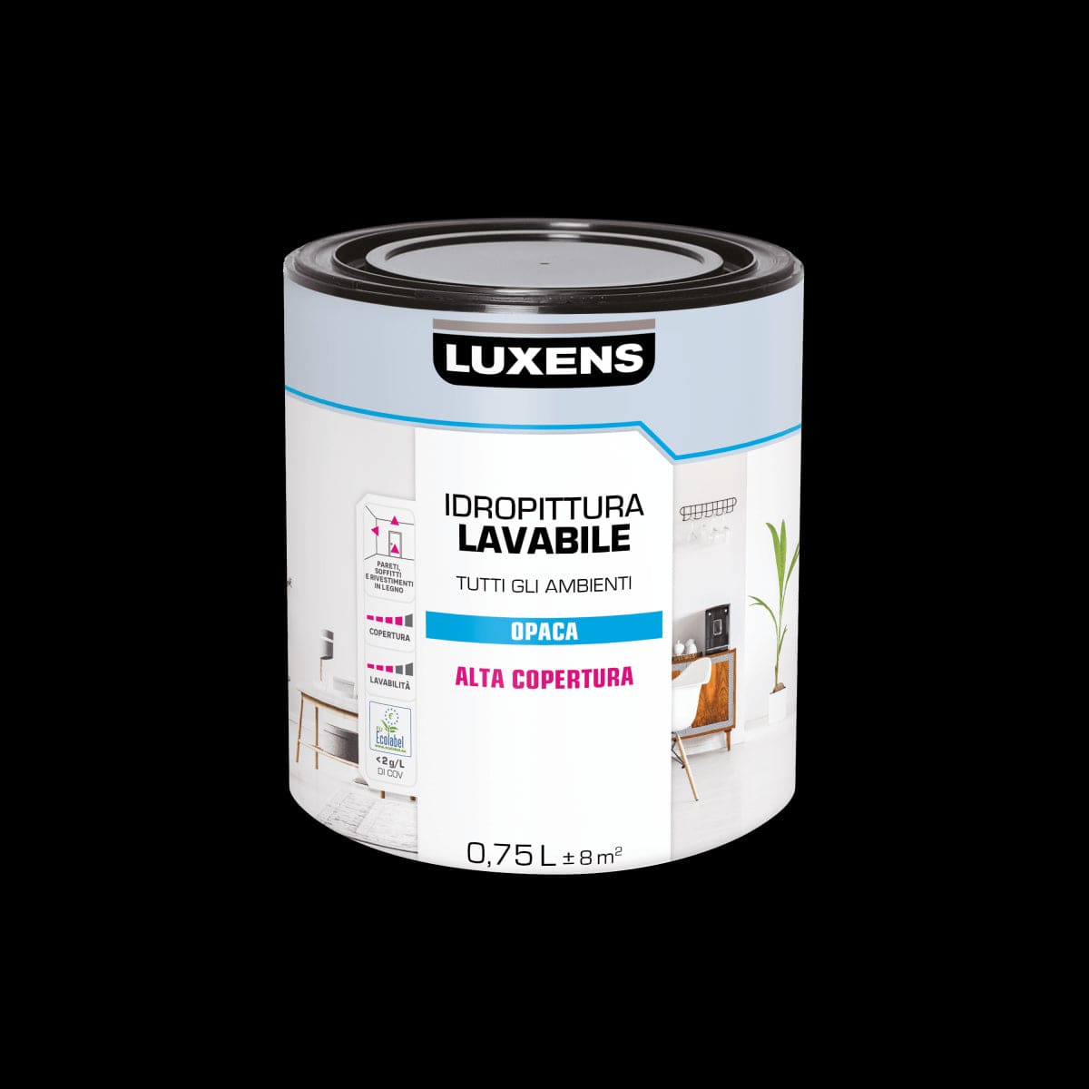 Bricocenter LUXENS WHITE WASHABLE PAINT 750ML