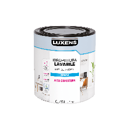 LUXENS WHITE WASHABLE PAINT 750ML