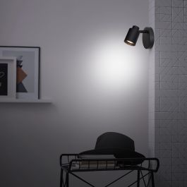 TEKLA METAL SPOTLIGHT BLACK GU10=50W