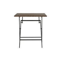 ZENA ORIGAMI TABLE 70X70 folding, synthetic wicker and steel