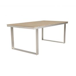 MENORCA TABLE NATERIAL ALUMINUM AND POLYWOOD 180X100CM