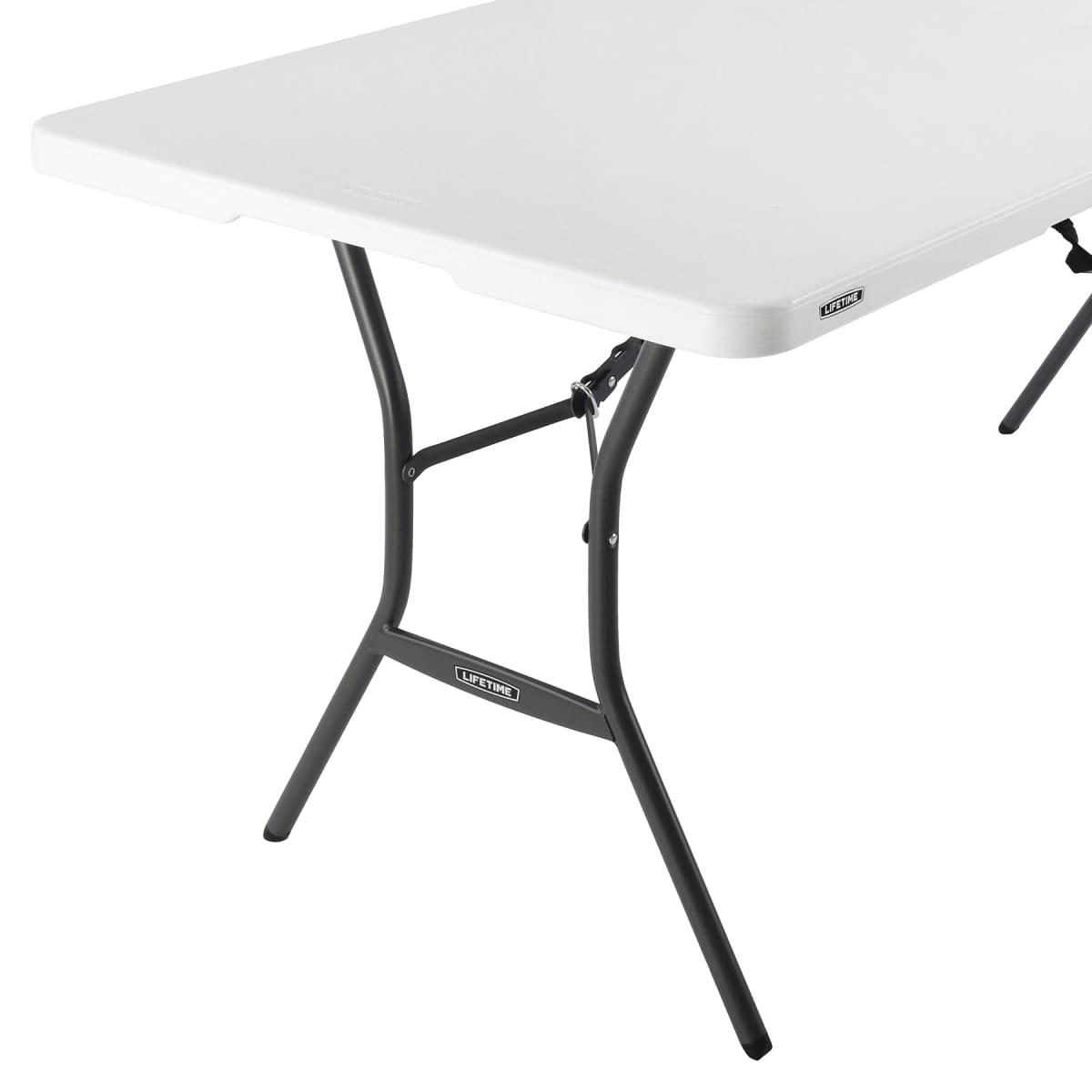 Bricocenter LIFETIME NATERIAL FOLDING TABLE 6 SEATS RECTANGULAR STEEL 76X183XH73.5