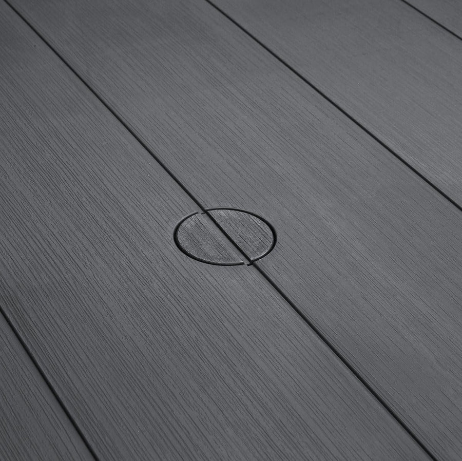 Bricocenter JULIE WOOD EFFECT TABLE 147X90X75 GRAPHITE