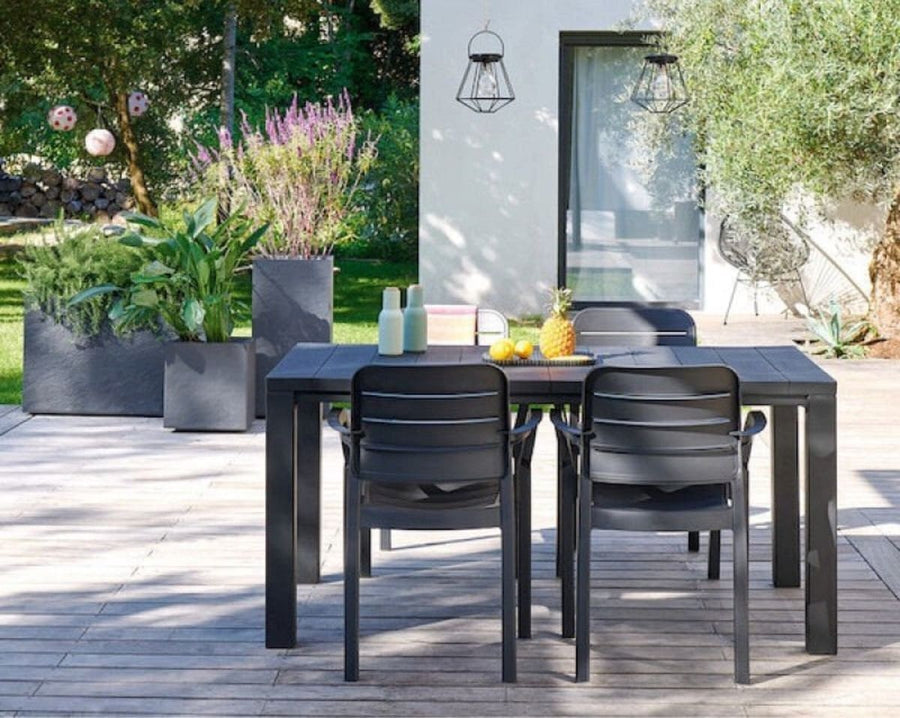 Bricocenter JULIE WOOD EFFECT TABLE 147X90X75 GRAPHITE