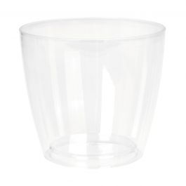 SANREMO POLISHED VASE CM 12.5 H 11.5 TRANSPARENT