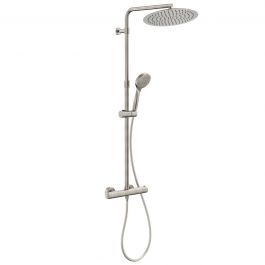 TAYRONA SHOWER KIT W/BRUSHED NICKEL THERMOSTAT SHOWER HEAD DIAM. 30 CM