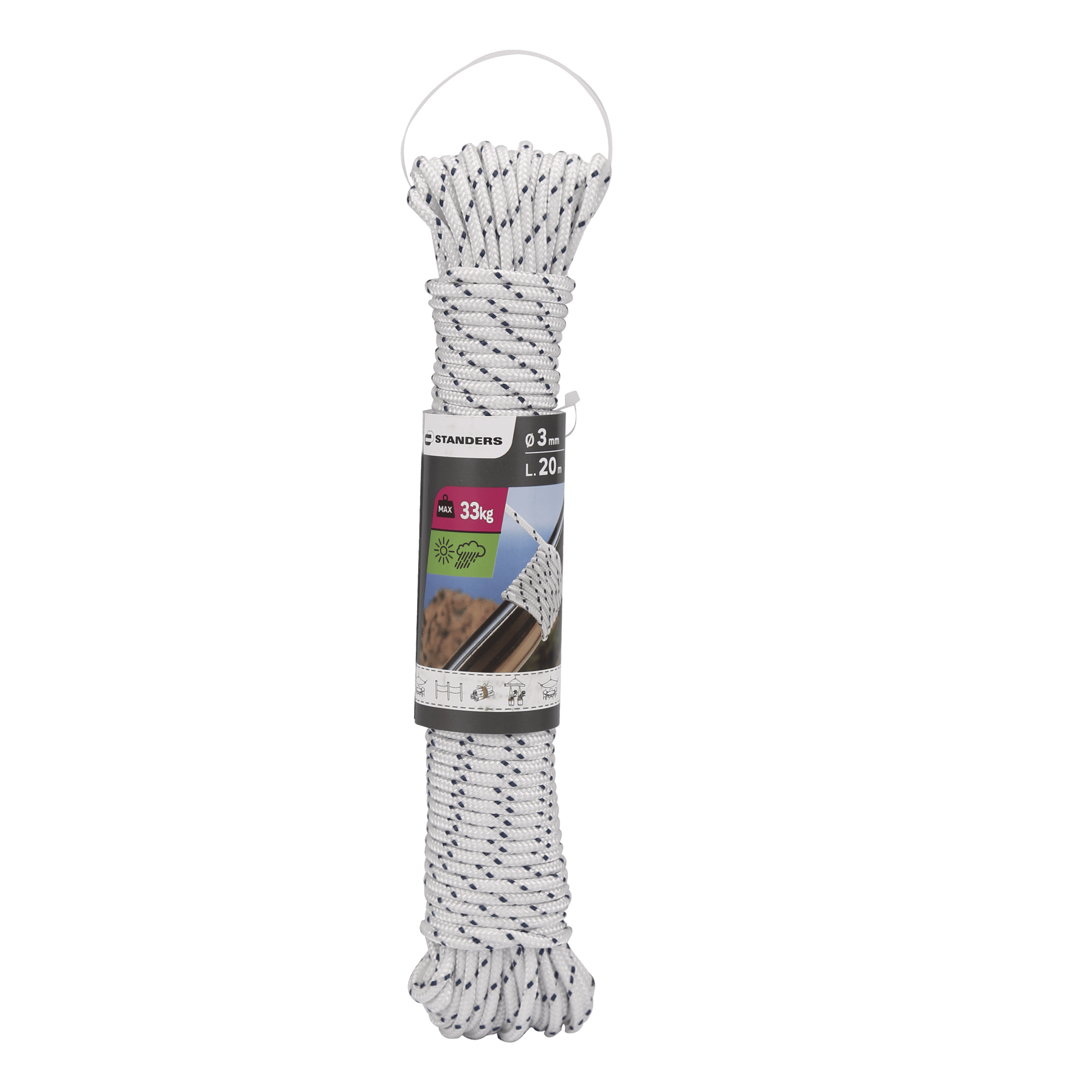 PP BRAIDED ROPE BNC D3MM 15M