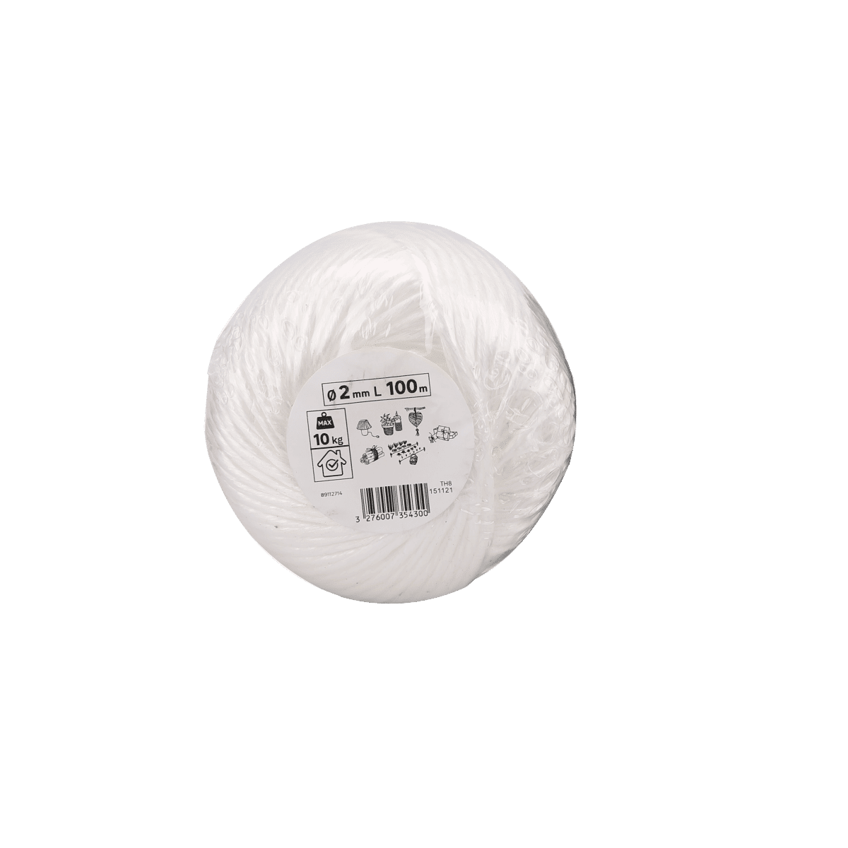 WHITE PP WIRE D2MM 100M