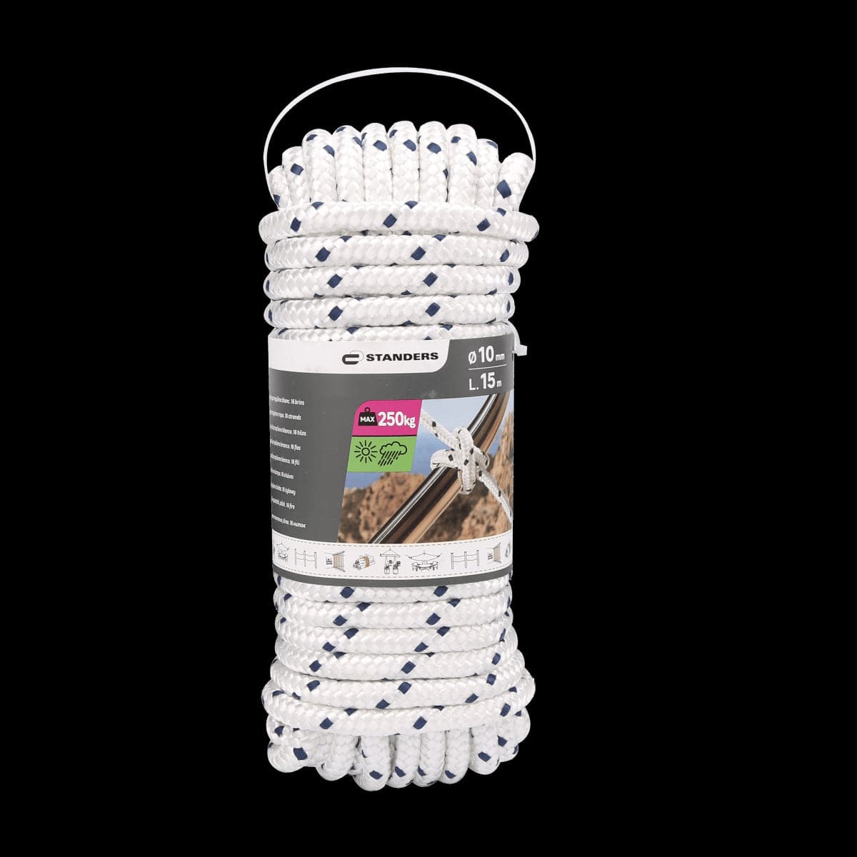 Bricocenter WHITE BRAIDED PP ROPE D10MM 15M