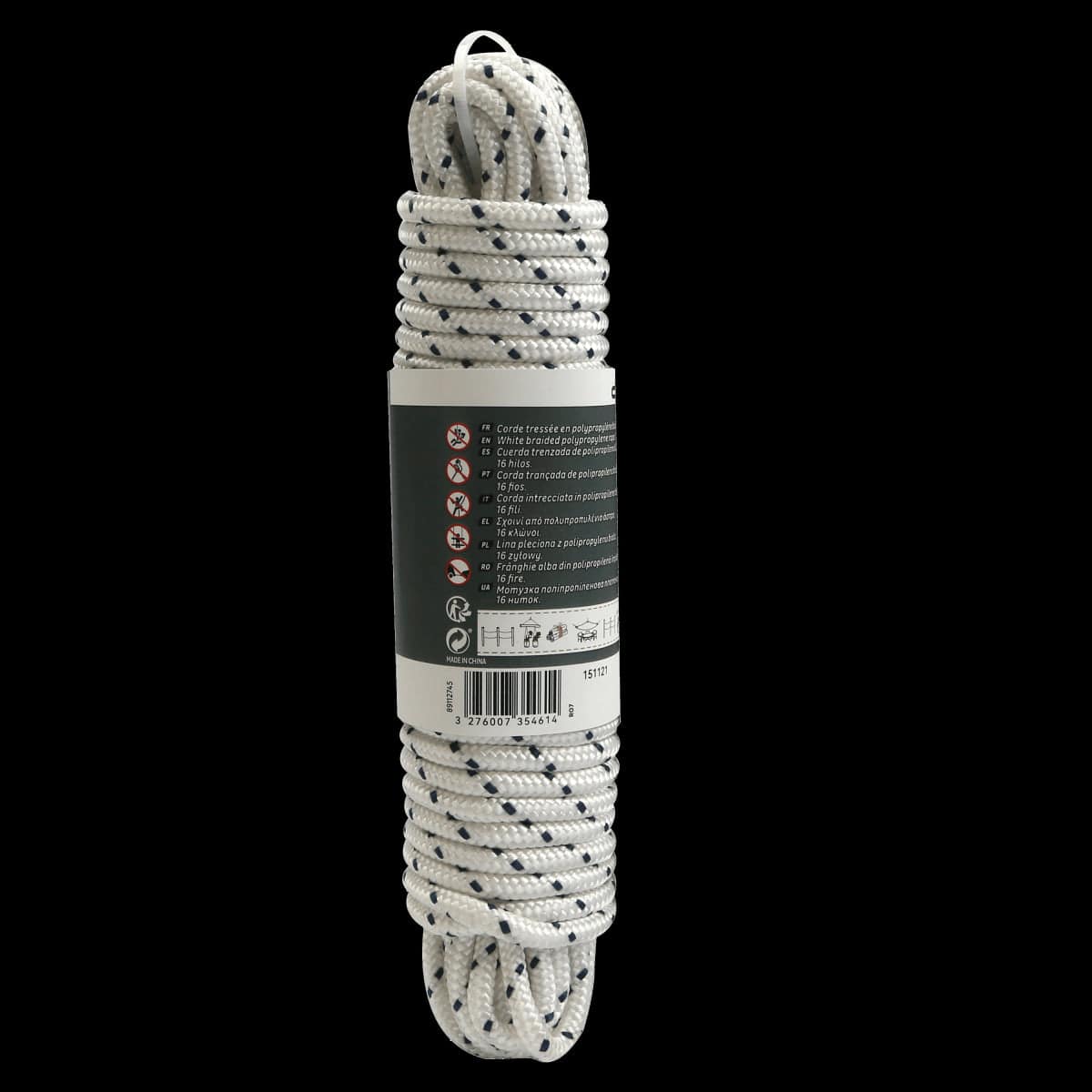 Bricocenter WHITE BRAIDED PP ROPE D6MM 15M