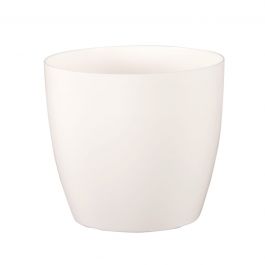 PLASTIC COVER WITH WHEELS DIAMETER 30XH27,3 CM WHITE SANREMO