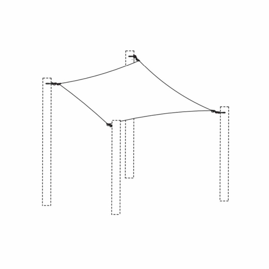 Bricocenter HEGOA RECTANGULAR SAIL 300X400 WHITE NATERIAL