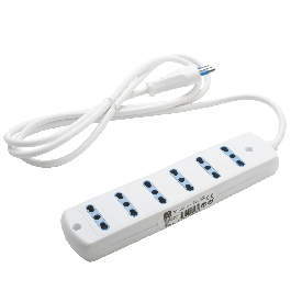 MULTISOCKET 6 SOCKETS 10/16A WITH CABLE