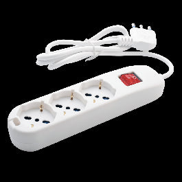 3-PIN UNVERSAL MULTISOCKET WITH SWITCH AND CABLE