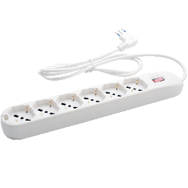 MULTISOCKET6 UNIVERSAL SOCKETS WITH SWITCH AND CABLE