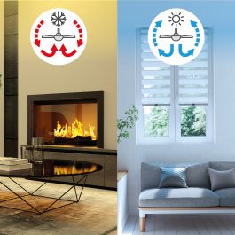 WIZZI CEILING FAN METAL WHITE D54 CM LED 2200LM CCT DIMMABLE WITH 3 BLADES