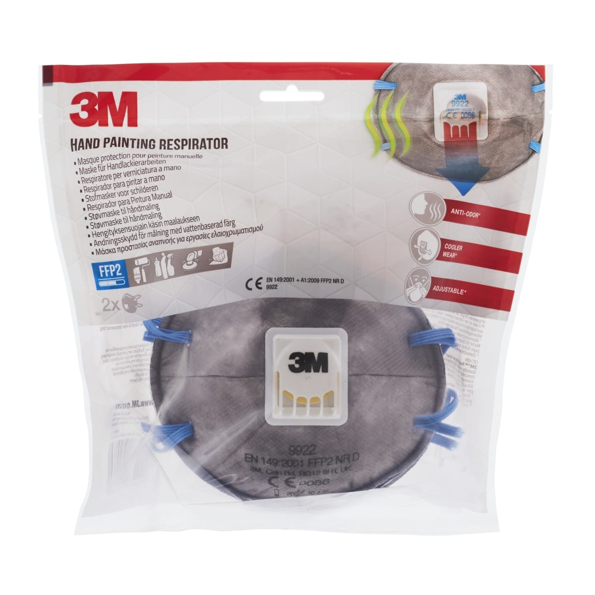 Bricocenter 2 3M FFP2 HAND PAINTING TEMPLATES WITH VALVE