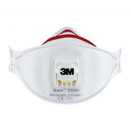2 3M FFP3 AURA MASKS FOR INSULATION WORK AND ON WOOD WITH VALVE