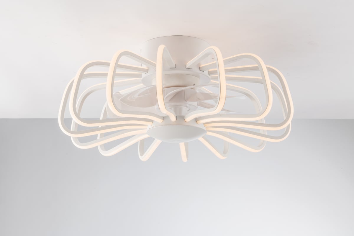 CEILING LIGHT WITH FAN GRECALE WHITE D50 LED 98W CCT CCT WIFI