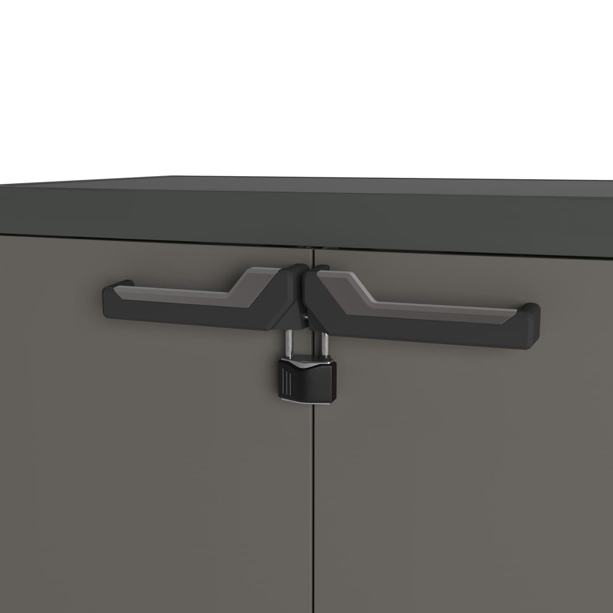 Bricocenter LOW CABINET 2 DOORS 1 SHELF 68X39X83H DARK GREY