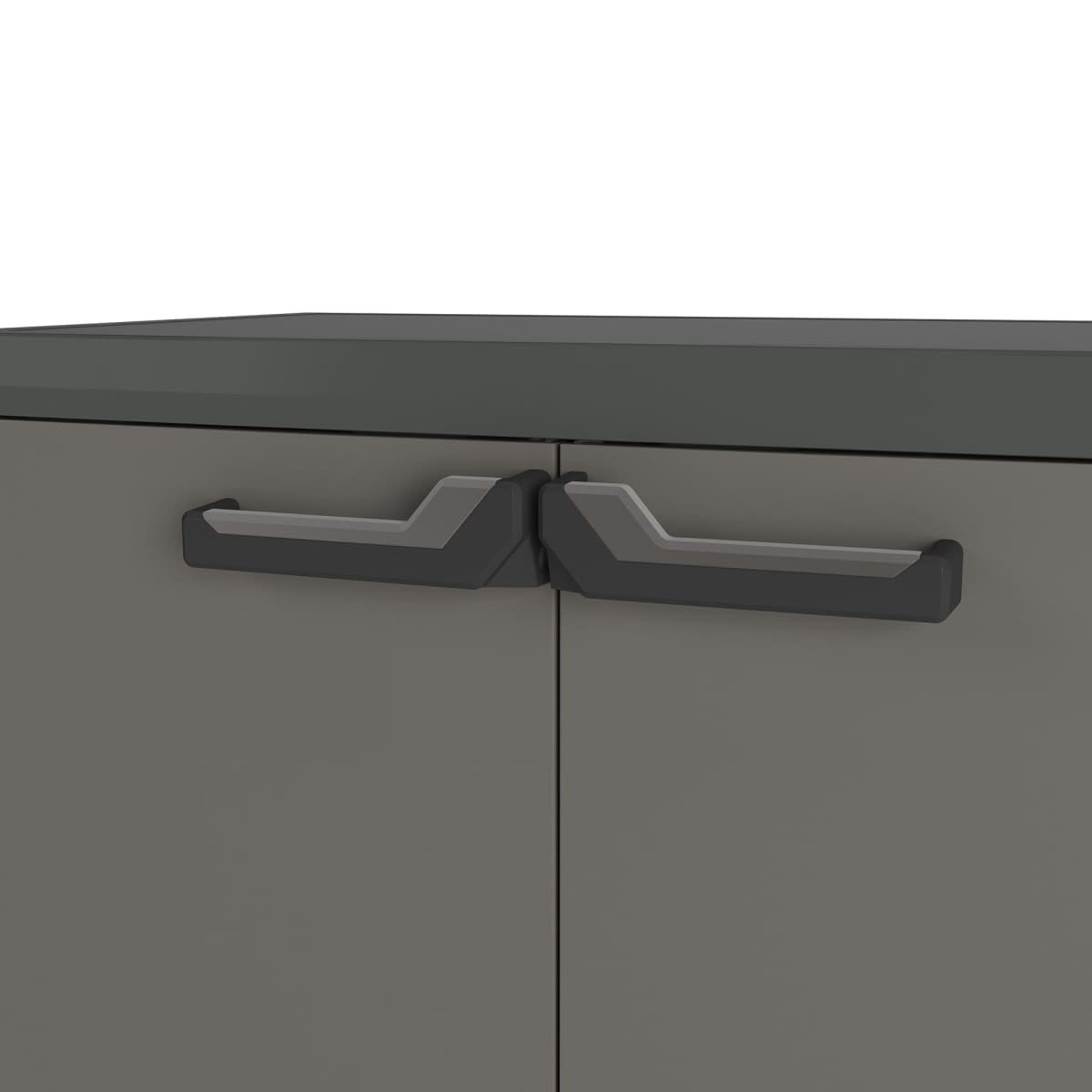 Bricocenter LOW CABINET 2 DOORS 1 SHELF 68X39X83H DARK GREY