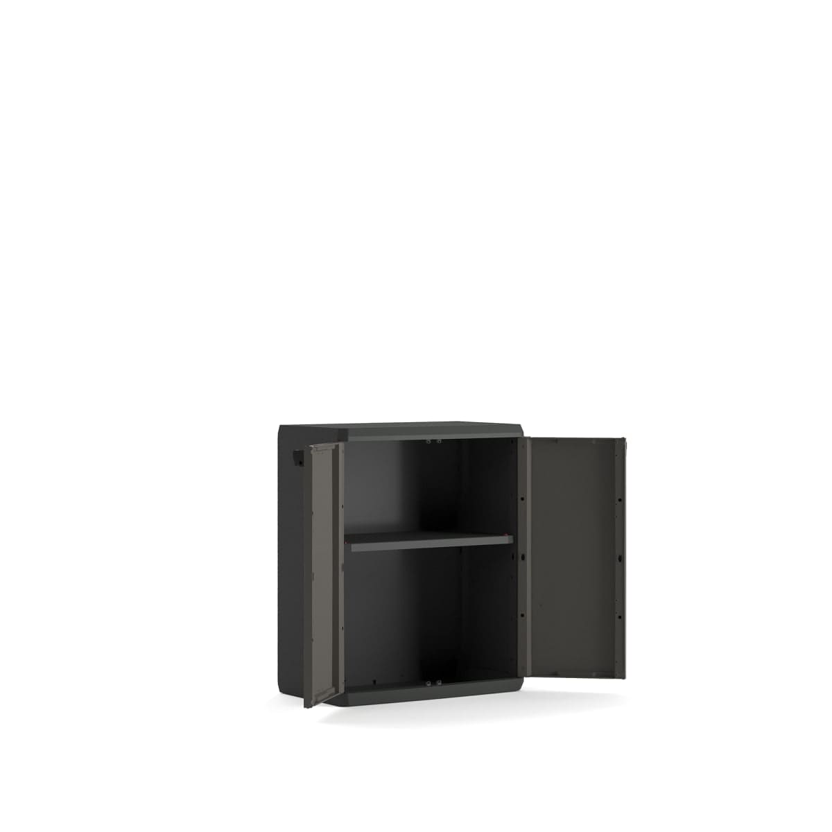 Bricocenter LOW CABINET 2 DOORS 1 SHELF 68X39X83H DARK GREY