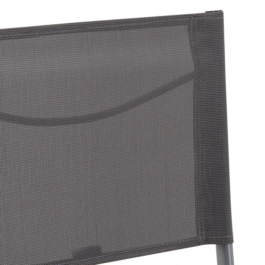 Bricocenter EMYS NATERIAL FOLDING CHAIR STEEL SEAT TEXTILENE ANTHRACITE 42X52XH83