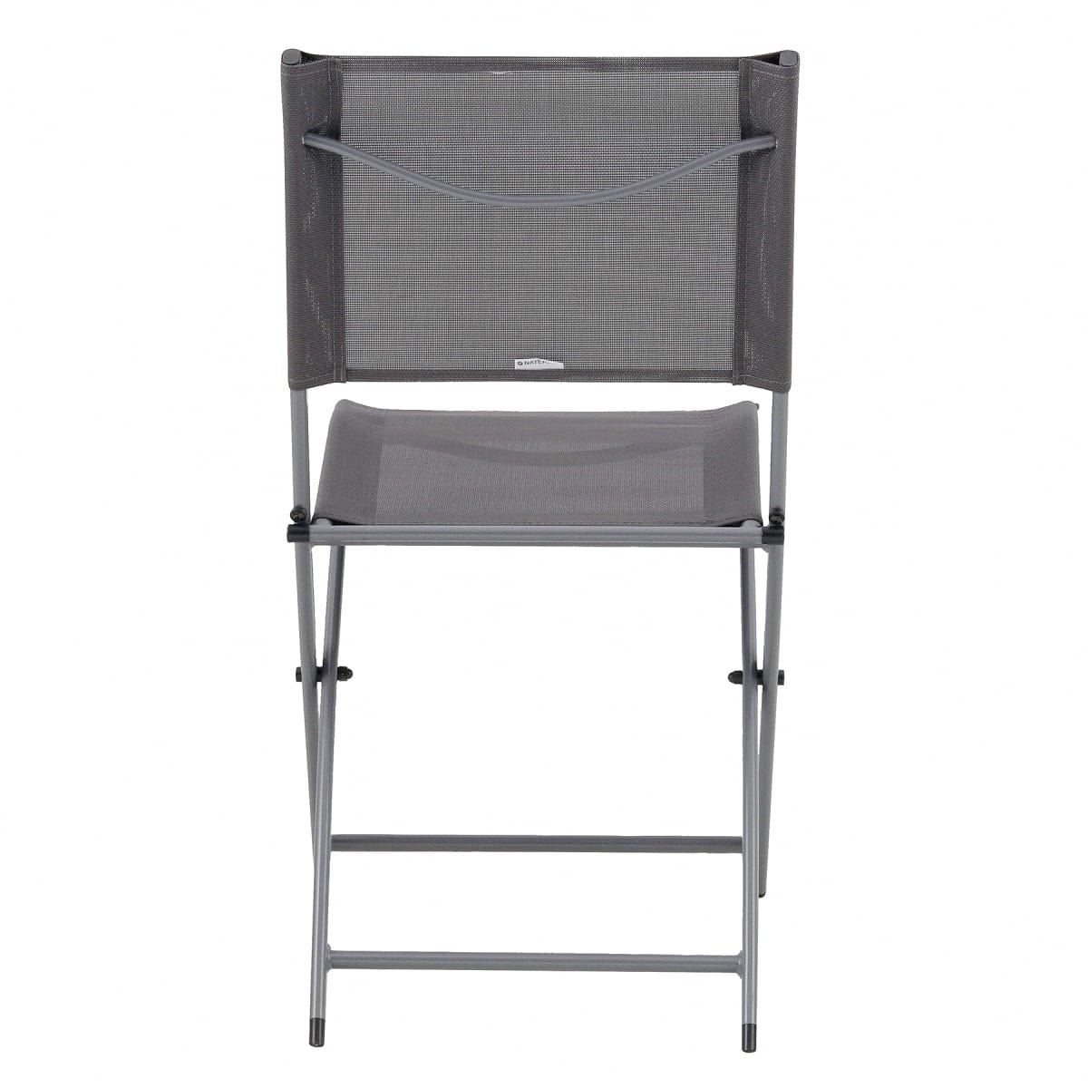 Bricocenter EMYS NATERIAL FOLDING CHAIR STEEL SEAT TEXTILENE ANTHRACITE 42X52XH83