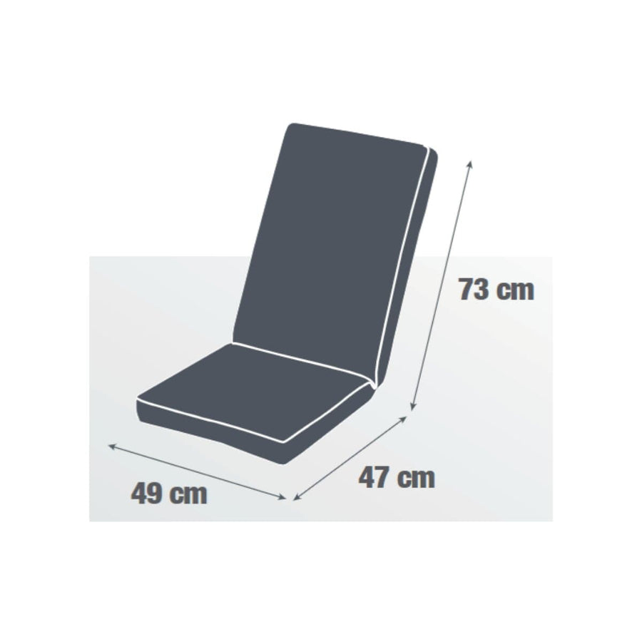 Bricocenter GARDEN BACK CUSHION NATERIAL BIGREY 97X47X3CM GREEN