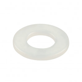 NYLON MEDIUM FLAT WASHER 5 MM, 12 PIECES