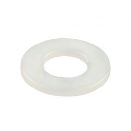 NYLON MEDIUM FLAT WASHER 6 MM, 8 PIECES