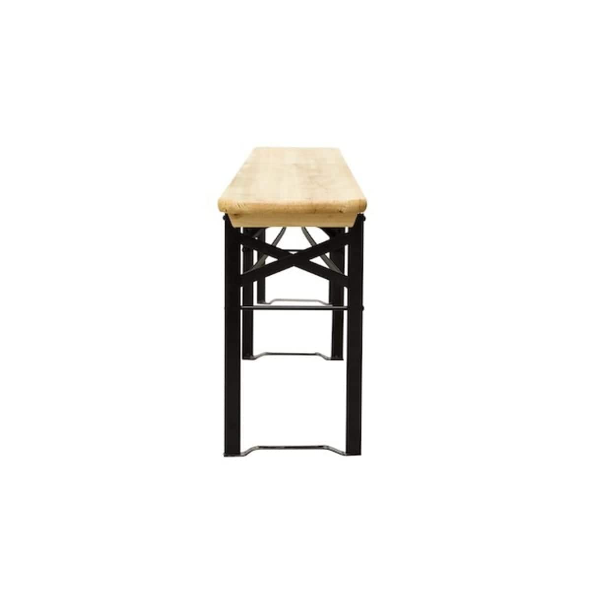 Bricocenter FIRA SET 8 Seats table 187X60cm and 2 benches in pine and steel